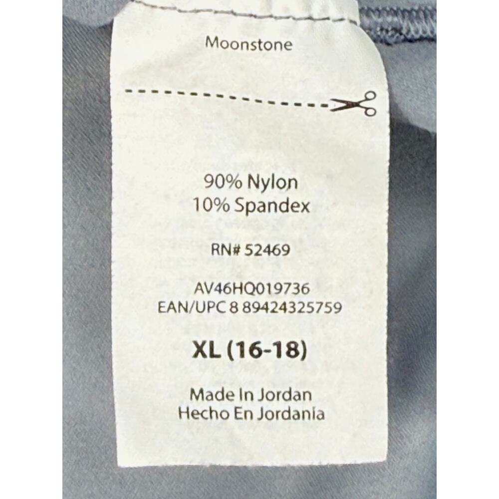Avia SoftSculpt Womens XL Moonstone Blue Gray Long Sleeve Top Thumbholes - Picture 4 of 9